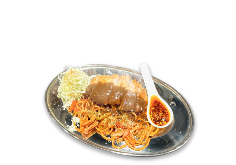 カレーソースの全部のせピネライス