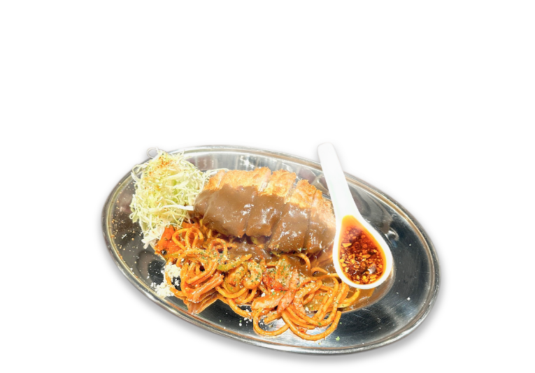 カレーソースの全部のせピネライス