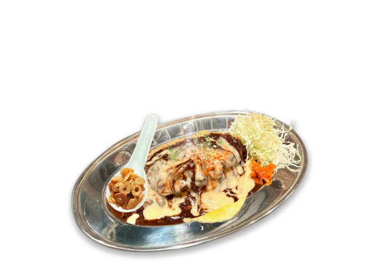 デミソースの全部のせ赤ピネライス