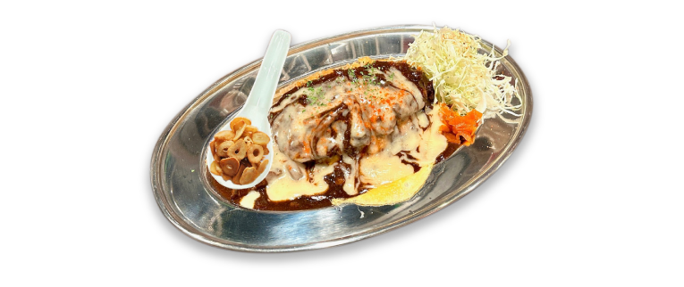 デミソースの全部のせ赤ピネライス